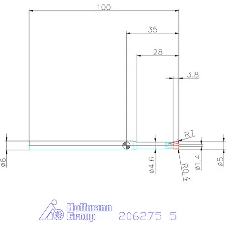 Garant Garant Diabolo VHM homlok tóruszmaró HPC 5 mm