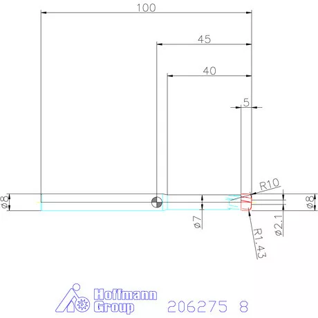 Garant Garant Diabolo VHM homlok tóruszmaró HPC 8 mm