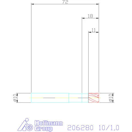 Garant VHM tóruszmaró 10/1,0 mm