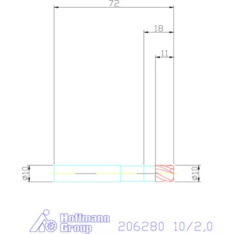 Garant VHM tóruszmaró 10/2,0 mm