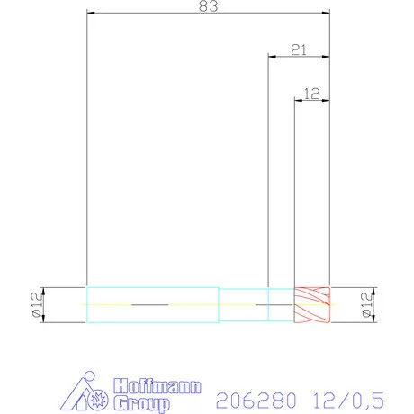 Garant VHM tóruszmaró 12/0,5 mm