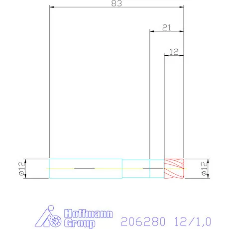 Garant VHM tóruszmaró 12/1,0 mm