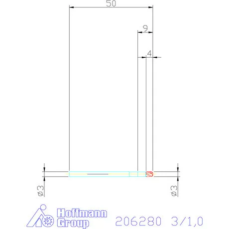 Garant VHM tóruszmaró 3/1,0 mm