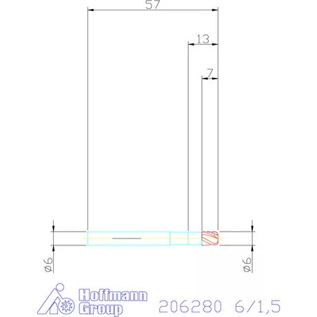 Garant VHM tóruszmaró 6/1,5 mm