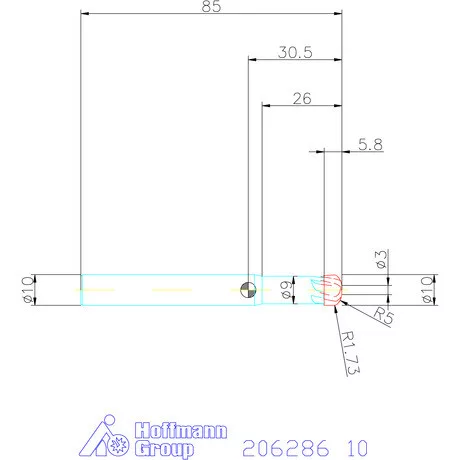 Garant Garant Master Titan VHM homlok tóruszmaró HPC 10 mm