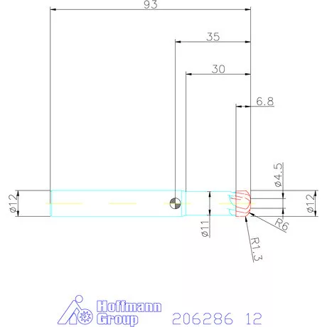 Garant Garant Master Titan VHM homlok tóruszmaró HPC 12 mm