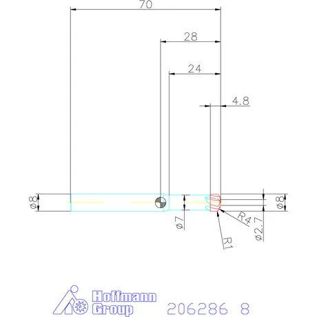 Garant Garant Master Titan VHM homlok tóruszmaró HPC 8 mm