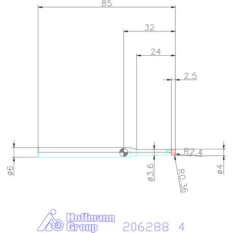 Garant Garant Master Titan VHM homlok tóruszmaró HPC 4 mm