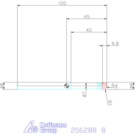 Garant Garant Master Titan VHM homlok tóruszmaró HPC 8 mm