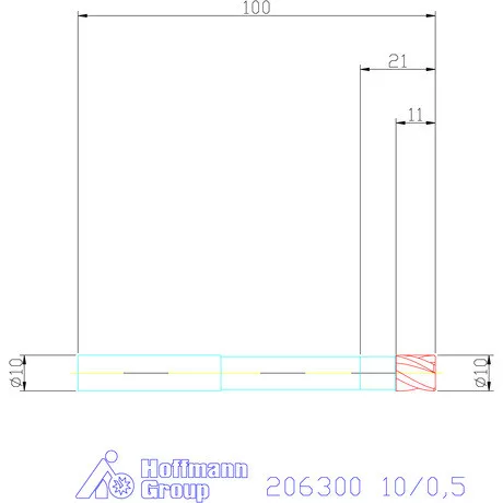 Garant VHM tóruszmaró 10/0,5 mm