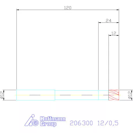 Garant VHM tóruszmaró 12/0,5 mm