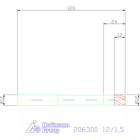 Garant VHM tóruszmaró 12/1,5 mm