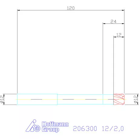 Garant VHM tóruszmaró 12/2,0 mm