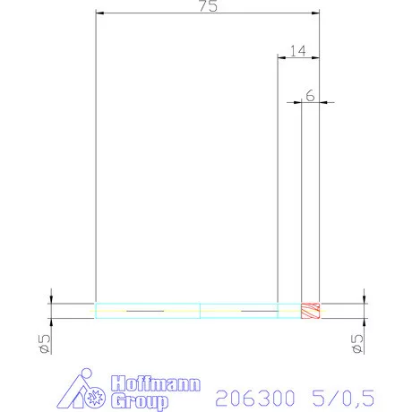 Garant VHM tóruszmaró 5/0,5 mm