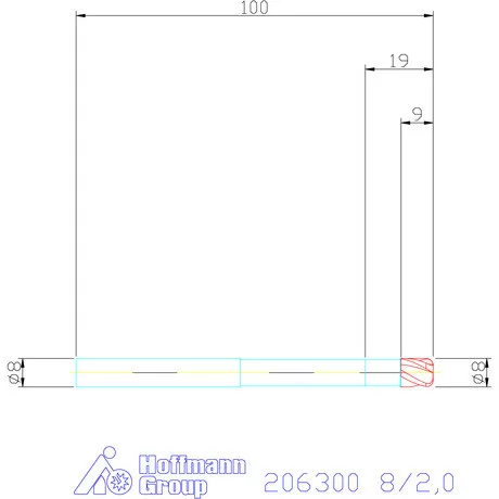 Garant VHM tóruszmaró 8/2,0 mm