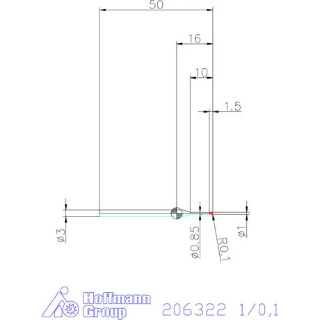 Garant Garant Diabolo VHM tóruszmaró HPC 1/0,1 mm