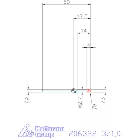 Garant Garant Diabolo VHM tóruszmaró HPC 3/1,0 mm