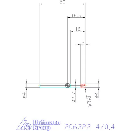 Garant Garant Diabolo VHM tóruszmaró HPC 4/0,4 mm