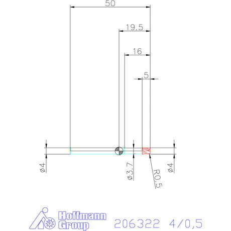 Garant Garant Diabolo VHM tóruszmaró HPC 4/0,5 mm