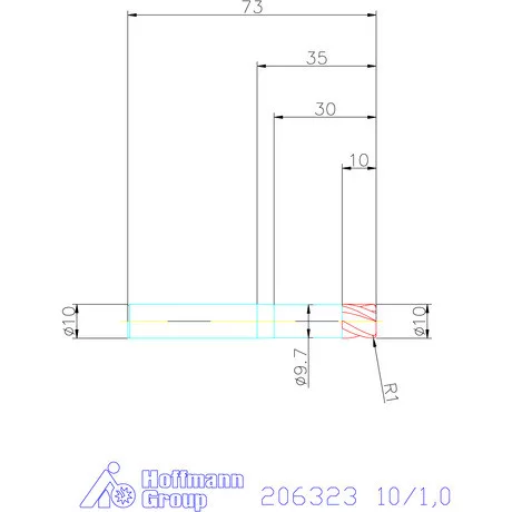 Garant VHM tóruszmaró HPC 10/1,0 mm