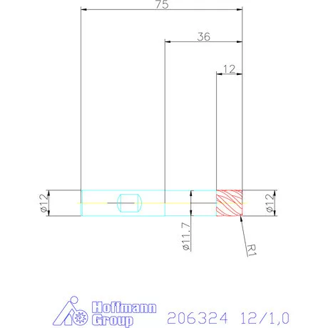 Garant VHM tóruszmaró HPC 12/1,0 mm