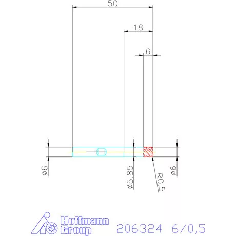 Garant VHM tóruszmaró HPC 6/0,5 mm