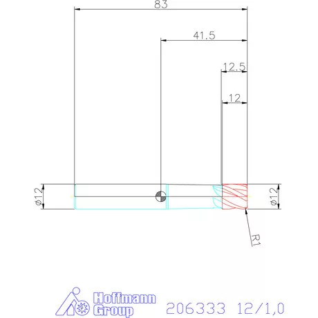 Garant Garant Master Steel VHM tóruszmaró HPC 12/1,0 mm