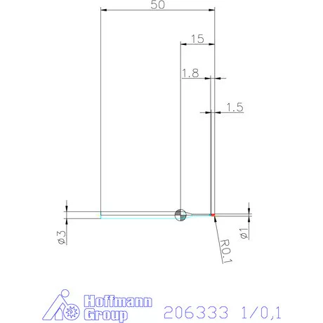 Garant Garant Master Steel VHM tóruszmaró HPC 1/0,1 mm