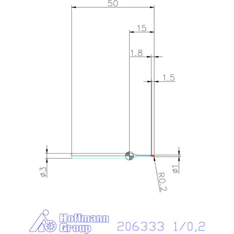 Garant Garant Master Steel VHM tóruszmaró HPC 1/0,2 mm