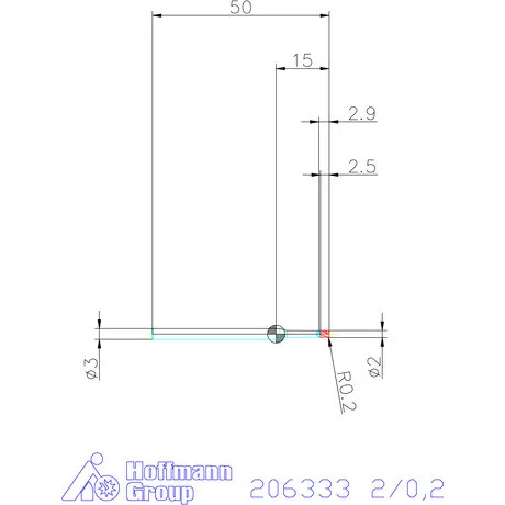 Garant Garant Master Steel VHM tóruszmaró HPC 2/0,2 mm