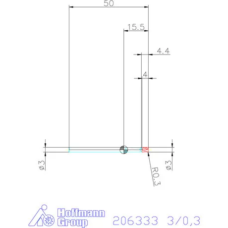 Garant Garant Master Steel VHM tóruszmaró HPC 3/0,3 mm