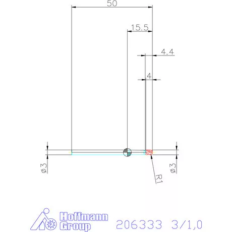 Garant Garant Master Steel VHM tóruszmaró HPC 3/1,0 mm