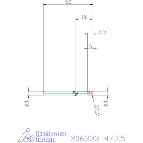 Garant Garant Master Steel VHM tóruszmaró HPC 4/0,5 mm