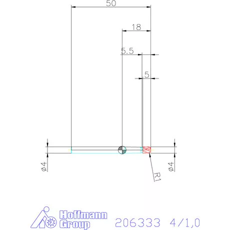 Garant Garant Master Steel VHM tóruszmaró HPC 4/1,0 mm