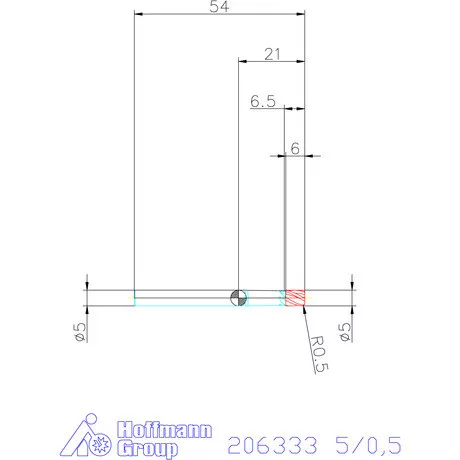 Garant Garant Master Steel VHM tóruszmaró HPC 5/0,5 mm