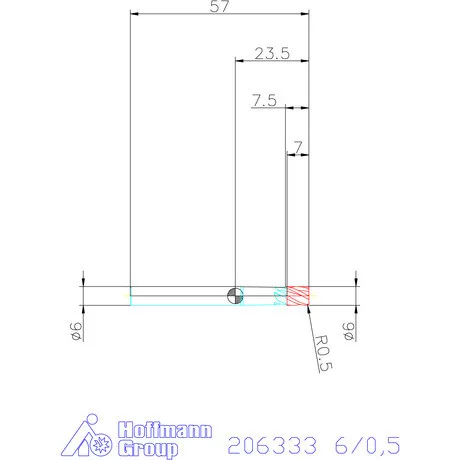 Garant Garant Master Steel VHM tóruszmaró HPC 6/0,5 mm