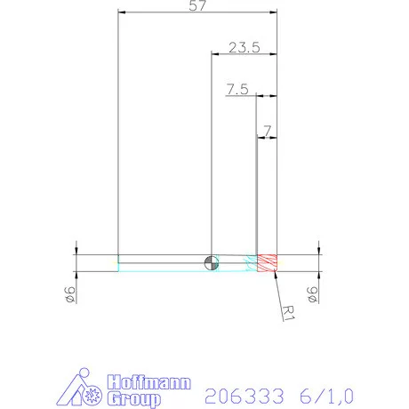 Garant Garant Master Steel VHM tóruszmaró HPC 6/1,0 mm