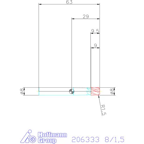 Garant Garant Master Steel VHM tóruszmaró HPC 8/1,5 mm