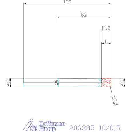 Garant Garant Master Steel VHM tóruszmaró HPC 10/0,5 mm