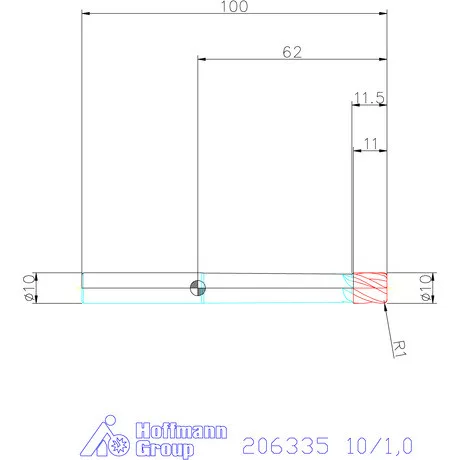 Garant Garant Master Steel VHM tóruszmaró HPC 10/1,0 mm