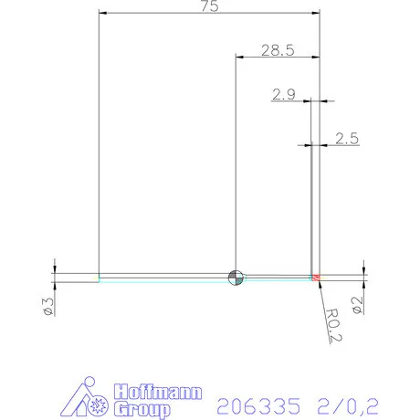 Garant Garant Master Steel VHM tóruszmaró HPC 2/0,2 mm