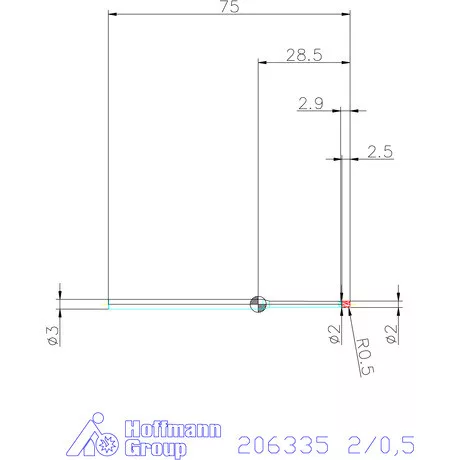 Garant Garant Master Steel VHM tóruszmaró HPC 2/0,5 mm