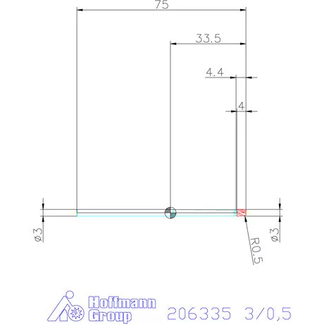 Garant Garant Master Steel VHM tóruszmaró HPC 3/0,5 mm