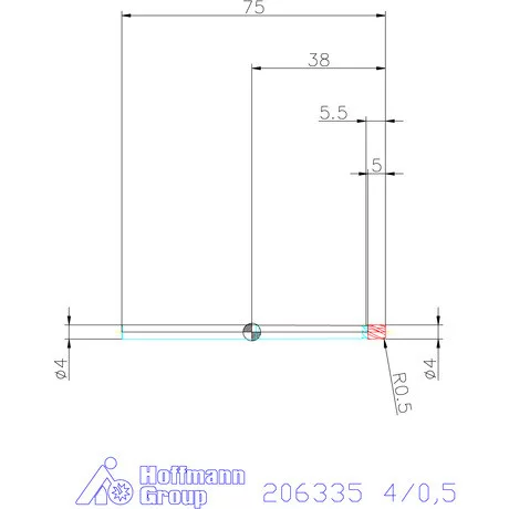 Garant Garant Master Steel VHM tóruszmaró HPC 4/0,5 mm
