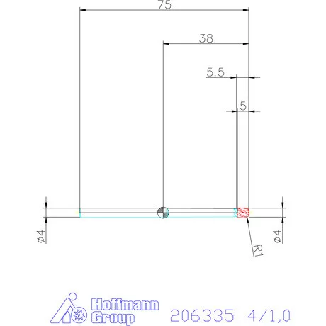 Garant Garant Master Steel VHM tóruszmaró HPC 4/1,0 mm