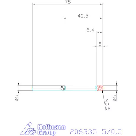 Garant Garant Master Steel VHM tóruszmaró HPC 5/0,5 mm