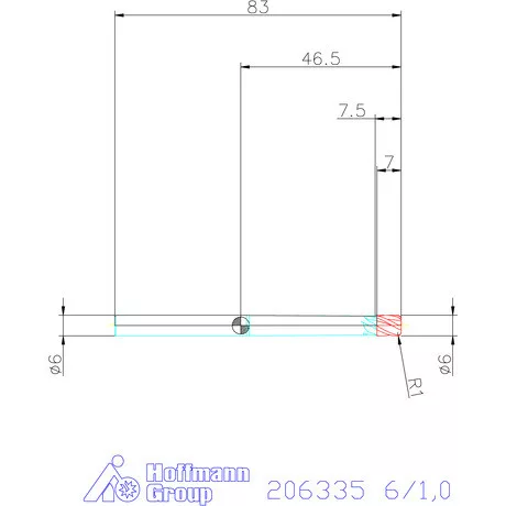 Garant Garant Master Steel VHM tóruszmaró HPC 6/1,0 mm