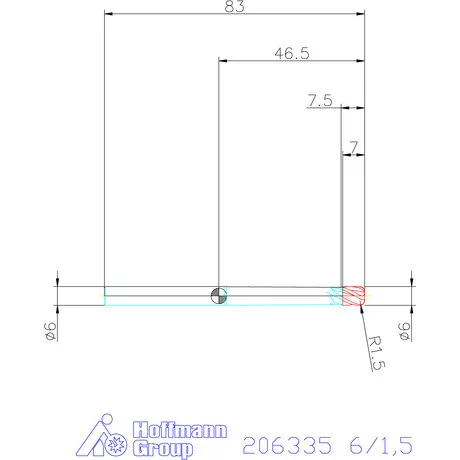 Garant Garant Master Steel VHM tóruszmaró HPC 6/1,5 mm