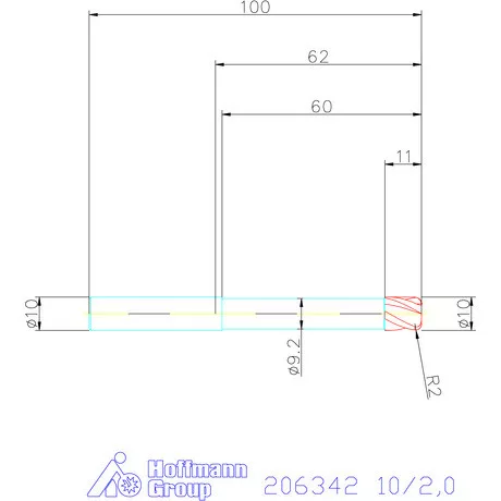 Garant Garant Diabolo VHM tóruszmaró HPC 10/2,0 mm