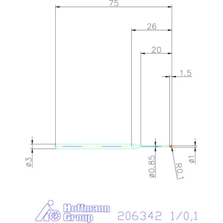 Garant Garant Diabolo VHM tóruszmaró HPC 1/0,1 mm